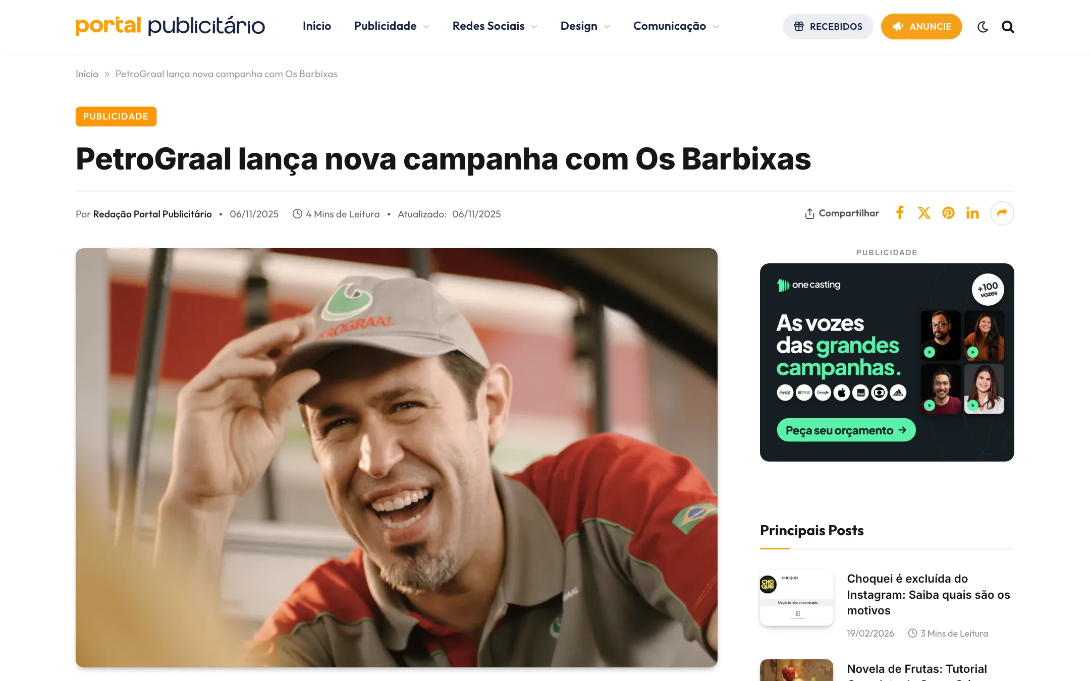 PetroGraal lança nova campanha com Os Barbixas