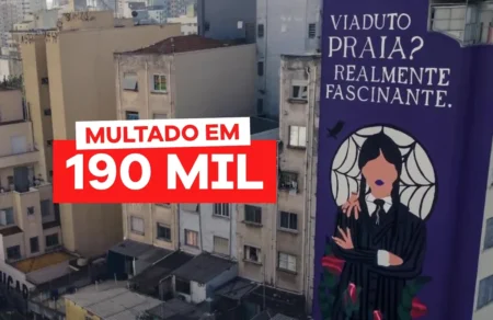Prédio em SP leva multa de R$ 190 mil após ação de Wandinha