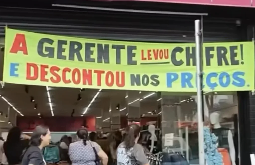Gerente usa chifre como marketing para atrair clientes em Cuiabá 50. chifre como marketing cuiaba 1200