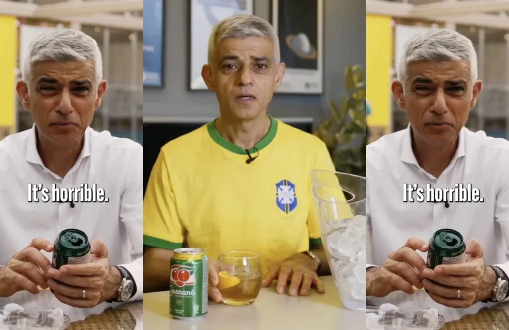 Prefeito de Londres muda de opinião sobre o Guaraná