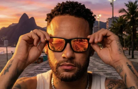 68. neymar marca oculos njr eyewear