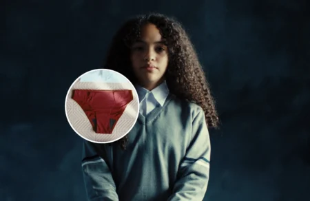 100. calcinha menstrual uniforme escolar colombia