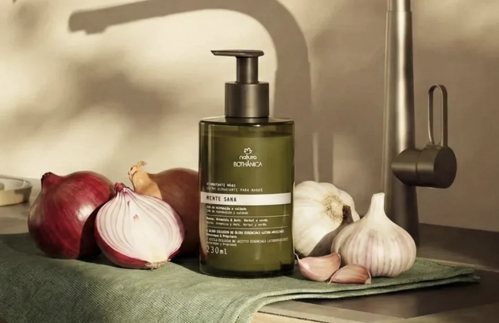 Natura lança sabonetes que eliminam cheiro de alho e cebola das mãos