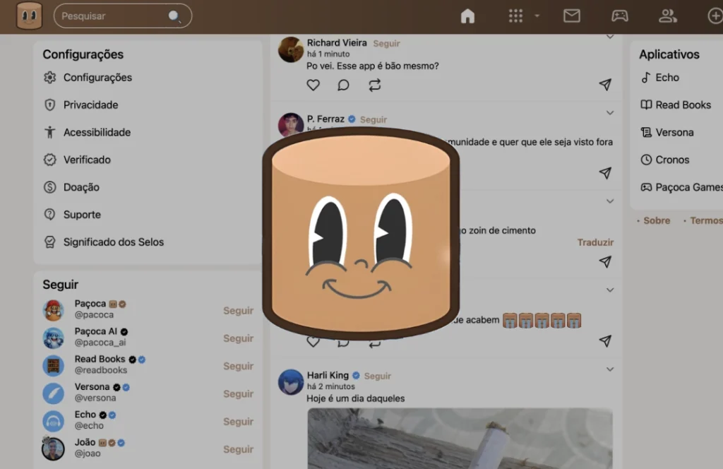 Paçoca: conheça a rede social 100% brasileira