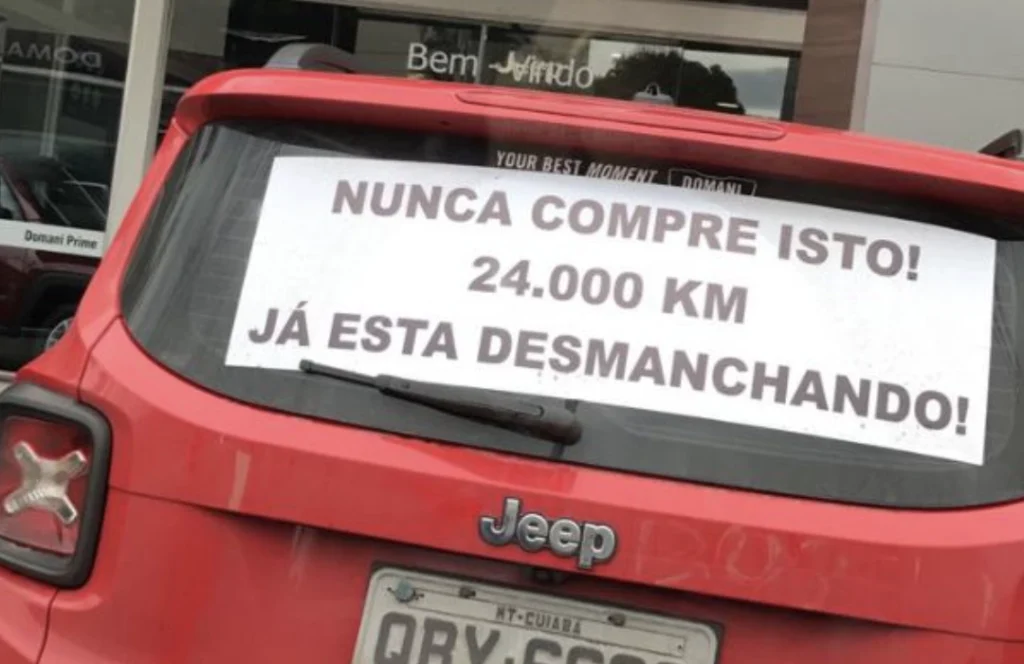 Jeep Renegade: Dono faz propaganda negativa no carro contra a marca