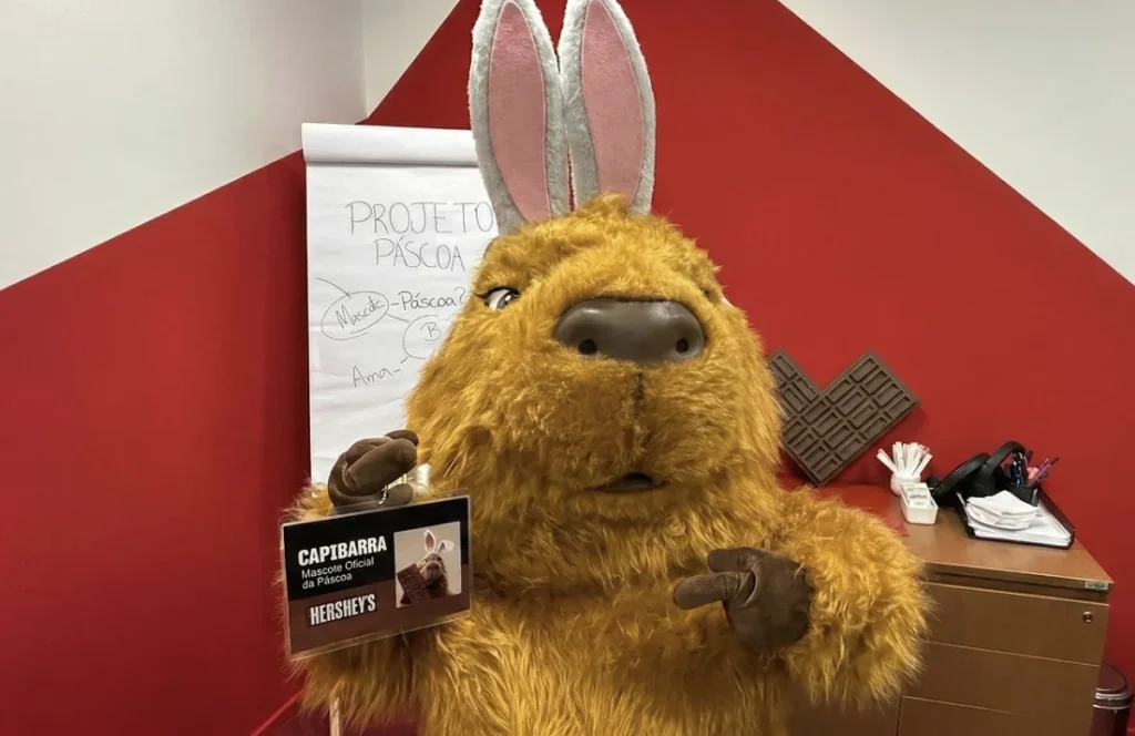 Hershey’s troca coelho por capivara na Páscoa 2026 257. hersheys capivara 1200