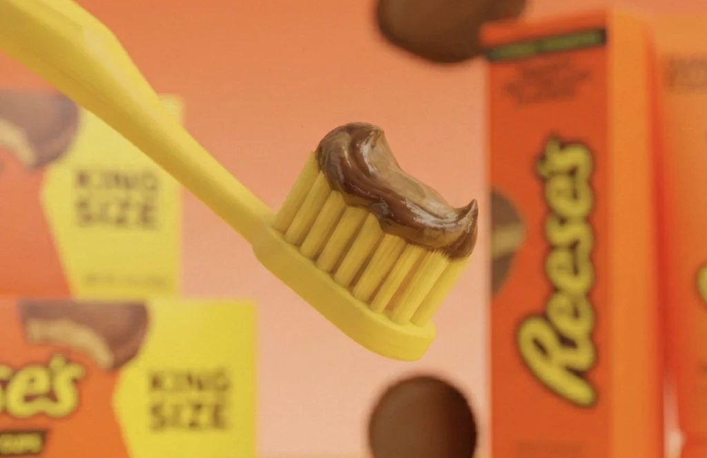 Reese’s lança creme dental com sabor de manteiga de amendoim 259. creme dental reeses manteiga de amendoim