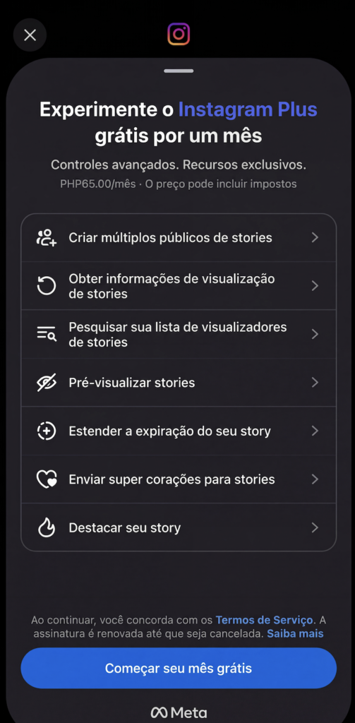 Instagram Plus: Essas são as novas funções novo plano do Instagram 1 instagram plus funcoes