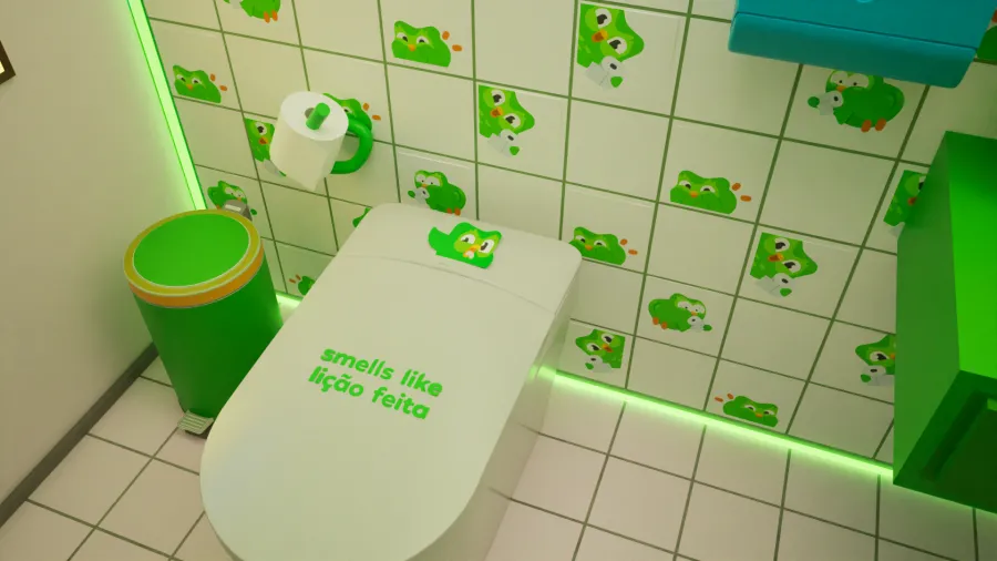 Lição Privada: Duolingo lança campanha para quem usa o celular no banheiro 1 licao privada duolingo brinca com tempo livre das pessoas no banheiro