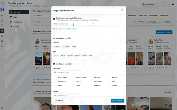 Meta lança IA para anúncios e aprimora Reels 2 meta creator marketplace update