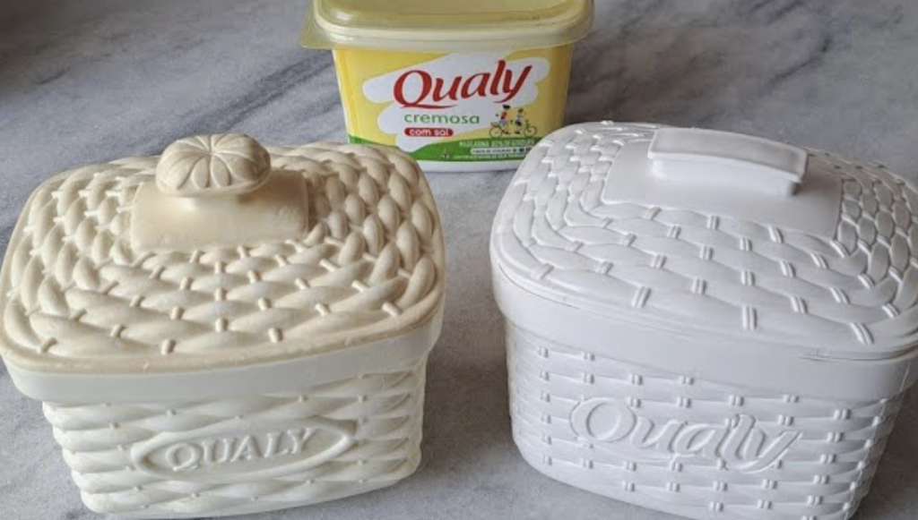 porta magarina qualy antigo e novo