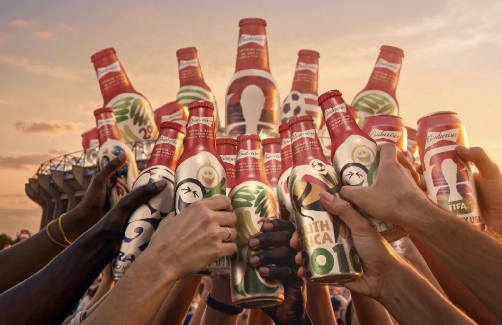 Budweiser lança garrafas limitadas inspiradas em Copas históricas 377. budweiser garrafas copa do mundo