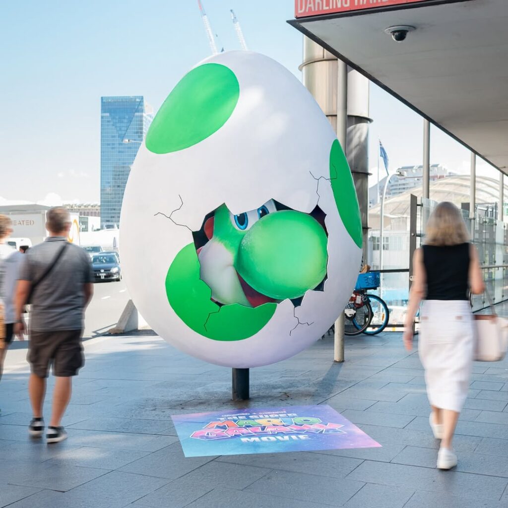 Yoshi eggs are hatching across Sydney CBD. 🥚👀JCDecaux in partnership with @universalpicsau an