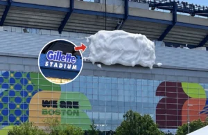 Gillette Cobre o Logo do Seu Estádio em Boston com Espuma de Barbear
