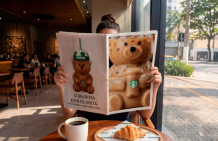 Bearista Starbucks volta ao Brasil em edição esportiva limitada A Starbucks traz de volta o Bearista ao Brasil em edição limitada esportiva. Disponível a partir de 11 de junho por R$ 199,90.