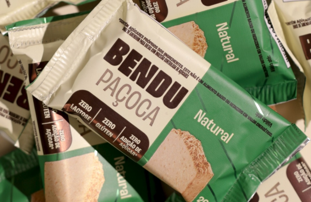 Bendu renova embalagens da linha de paçocas com visual mais moderno e reforça posicionamento no mercado de snacks saudáveis.