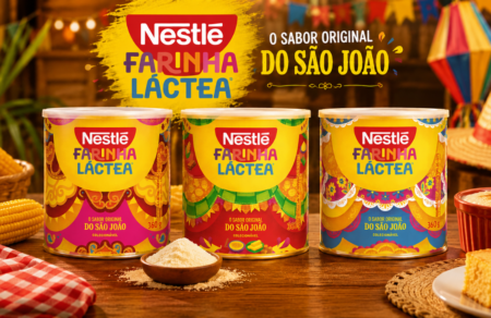 Farinha Láctea Nestlé ganha embalagens colecionáveis de São João Farinha Láctea Nestlé lança embalagens colecionáveis de São João criadas pela Futurebrand e o ilustrador Ayrton Pipo. Disponíveis em 3 tamanhos.