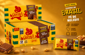 Garoto lança barra Pé de Moleque e inaugura linha Sabores do Brasil, com amendoim, caramelo e chocolate ao leite. Disponível em todo o país.