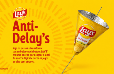 LAY’S® cria “antena anti-delay” com pacotes de batatas LAY'S® lança campanha que transforma pacotes de batata em antenas para driblar delays nas transmissões de futebol.