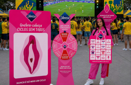 Libresse leva saúde menstrual à Arena Brasileira 2026 Libresse leva ativações de saúde menstrual à Arena Brasileira 2026 no Parque Ibirapuera, com jogos, sampling e brindes durante a Copa do Mundo.
