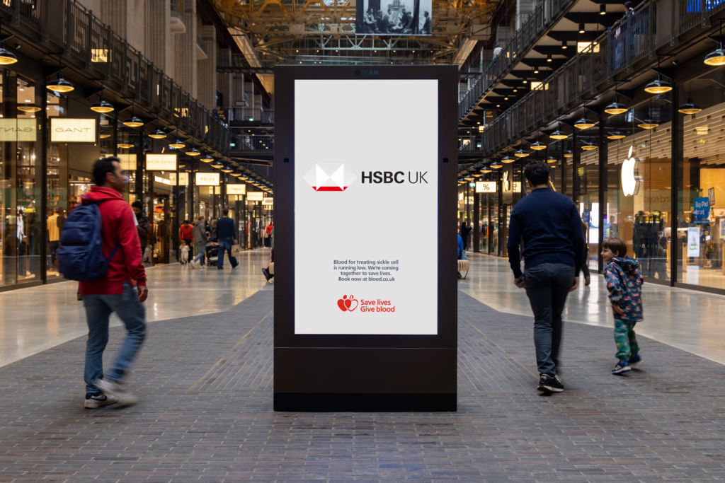 Campanha Emergency Low-Gos apaga vermelho de logos 1 nhs blood