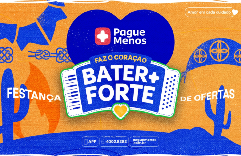 Pague Menos Lança Campanha de São João 2026 Pague Menos lança campanha de São João com ações de saúde gratuitas, websérie digital e ativações em loja pelo Nordeste.