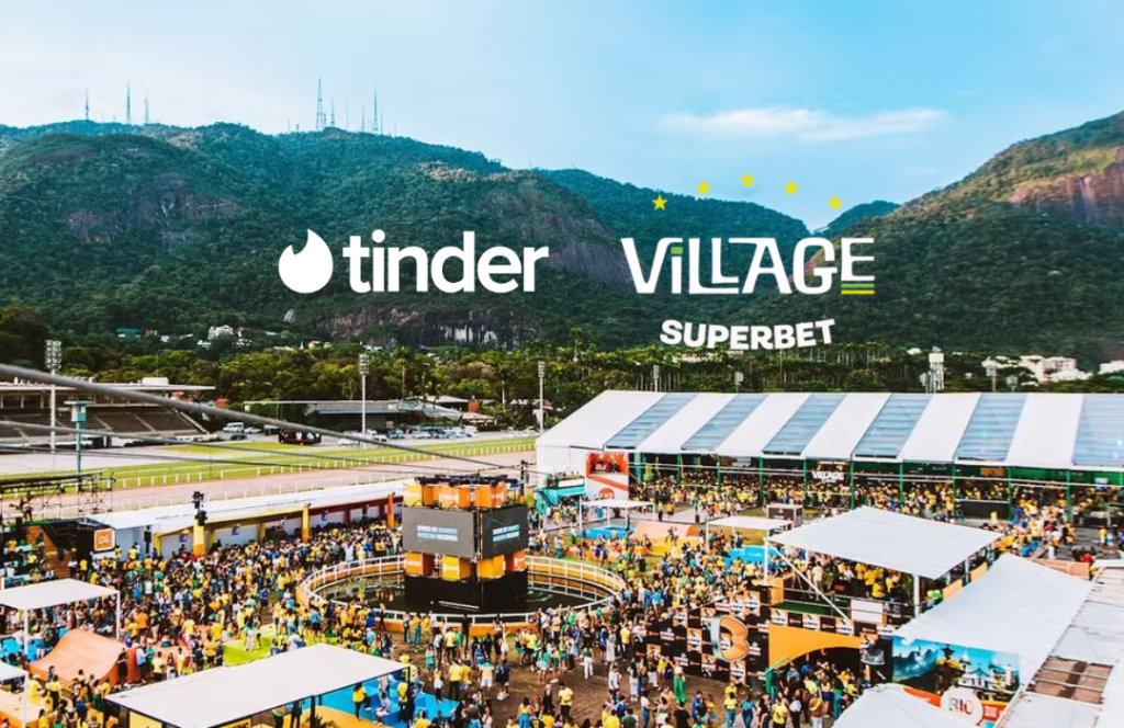 Tinder leva estande ao Village Superbet para conectar fãs de futebol no Rio Tinder leva estande com cabine de fotos e brindes ao Village Superbet no Rio durante o campeonato mundial de futebol. Ativações em datas especiais.