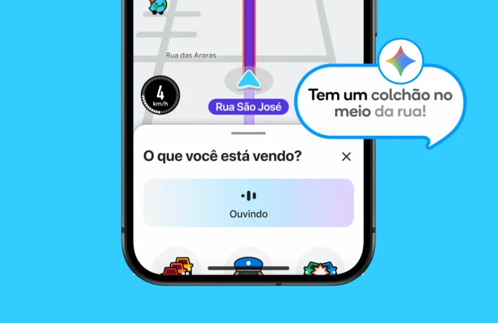 Waze lança modo moto e busca com Gemini 58. waze gemini modo moto