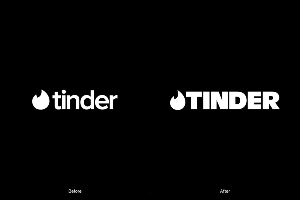 Rebranding do Tinder traz logo em caixa alta 1 HNPll9CWkAAL8v1