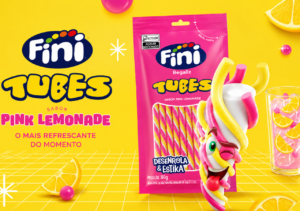 Fini ganha versão Tubes Pink Lemonade Desenrola & Estika Fini lança Tubes Pink Lemonade da linha Desenrola & Estika, com sabor cítrico e disponível a partir de julho no Brasil.