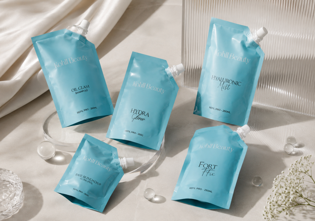 Kohll Beauty aposta em refil para reduzir impacto ambiental 1 Kohll Beauty lança sistema de refil para parte do portfólio e amplia estratégia de sustentabilidade e economia circular.