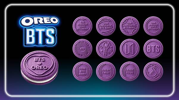 Oreo BTS chega ao Brasil com biscoito sabor hotteok 1 Oreo BTS chega ao Brasil com sabor hotteok inédito, embalagem colecionável e campanha de cartas para fãs desde 3 de agosto.