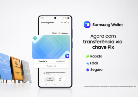 Samsung Wallet permite realizar Pix sem abrir o banco Samsung Wallet passa a permitir transferências por chave Pix em smartphones Galaxy compatíveis a partir desta terça-feira.