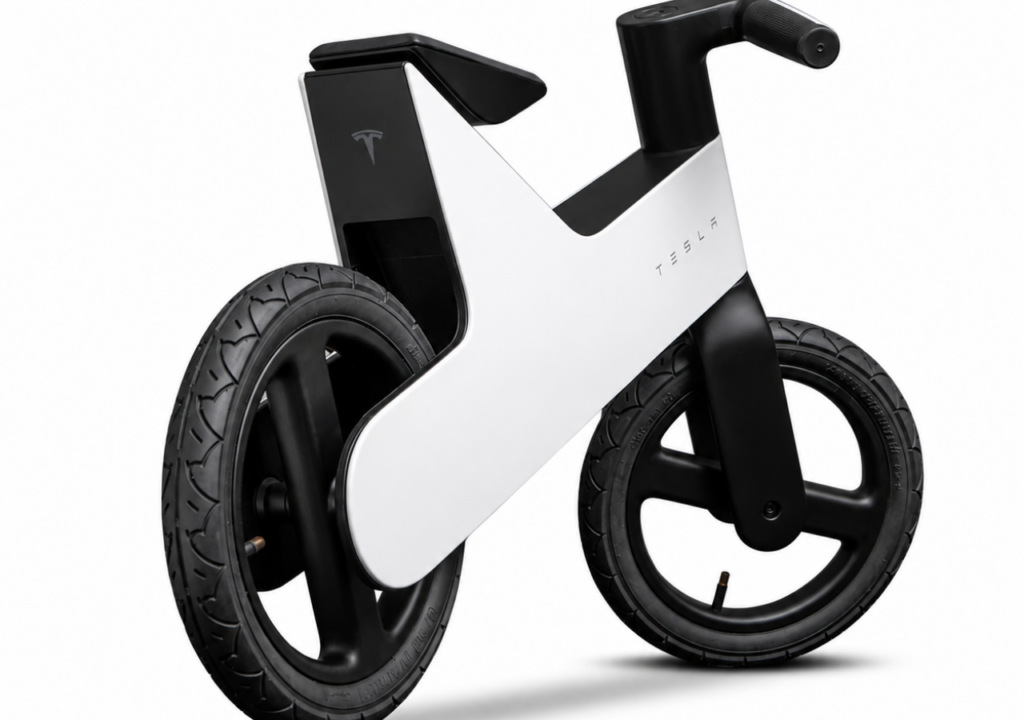 Balance Bike da Tesla é exclusiva para donos da marca Tesla lança sua primeira bicicleta, a Balance Bike for Kids, por US$ 225, mas a venda é restrita a donos de carro da marca.