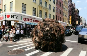 K18 cria bola de cabelo ambulante em Nova York 92. k18 bola cabelo