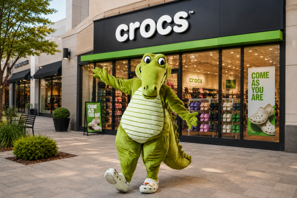 Crocs apresenta Niles como novo mascote ChatGPT Image Aug 13 2026 02 04 52 PM