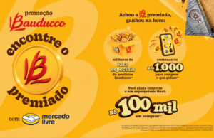 B premiado da Bauducco pode te dar um prêmio de até R$ 100 mil B premiado da Bauducco oferece milhares de kits, prêmios de R$ 1 mil e sorteio final de R$ 100 mil em compras no Mercado Livre.