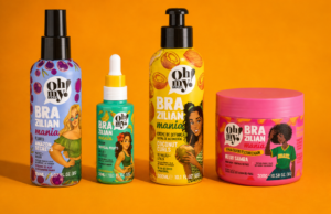 Oh My! Amplia linha Brazilian Mania Brazilian Mania ganha quatro finalizadores da Oh My! para cabelos lisos, ondulados, cacheados, crespos e quimicamente tratados.