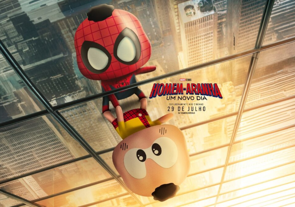 Cascão Homem-Aranha protagoniza animação da MSP Estúdios com a Sony Pictures para divulgar o filme nos cinemas.