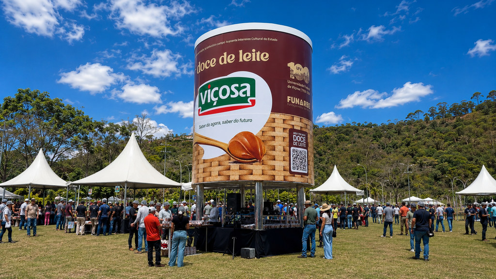 Viçosa bate recorde mundial com lata gigante de doce de leite 2 doce de leite vicosa 1