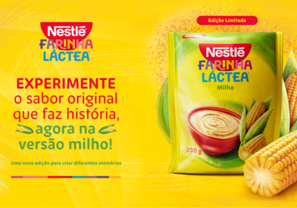 Farinha Láctea ganha edição sabor milho em lata de 200g Farinha Láctea ganha edição limitada sabor milho, em lata de 200g e com distribuição nacional nos pontos de venda.