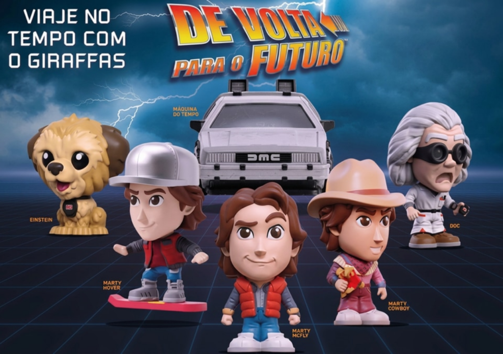 GiraSurpresas ganha DeLorean e Marty McFly em nova coleção 1 GiraSurpresas ganha coleção inspirada em De Volta para o Futuro, com seis itens colecionáveis do Giraffas.