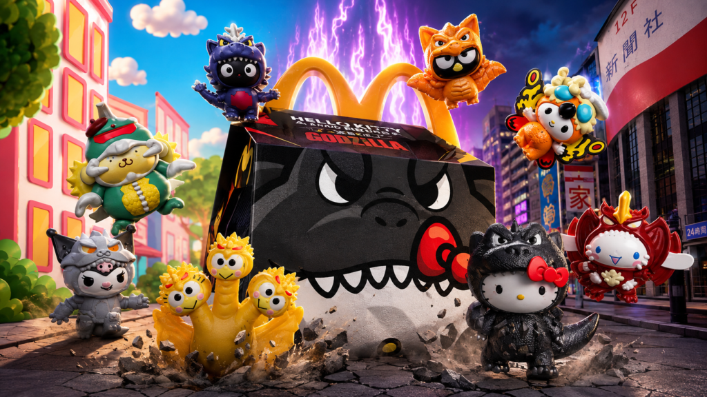 hello kitty godzilla