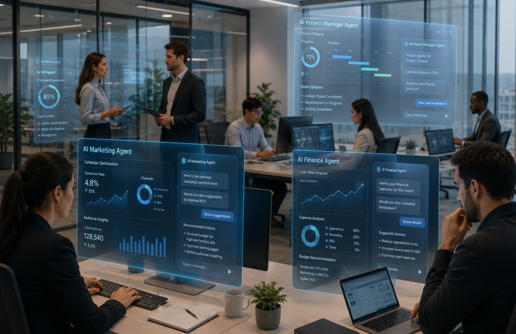Agentes de IA operam em 76% das empresas 1 Agentes de IA operam em 76% das empresas brasileiras, enquanto 66% planejam ampliar os investimentos em mais de 25%.