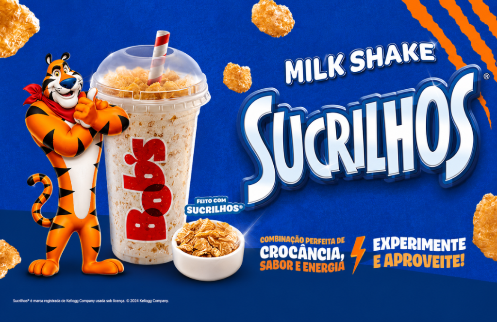 Milk Shake de Sucrilhos chega ao Bob’s Milk Shake de Sucrilhos combina cereal, mix de baunilha e flocos crocantes no cardápio nacional do Bob’s por tempo limitado.