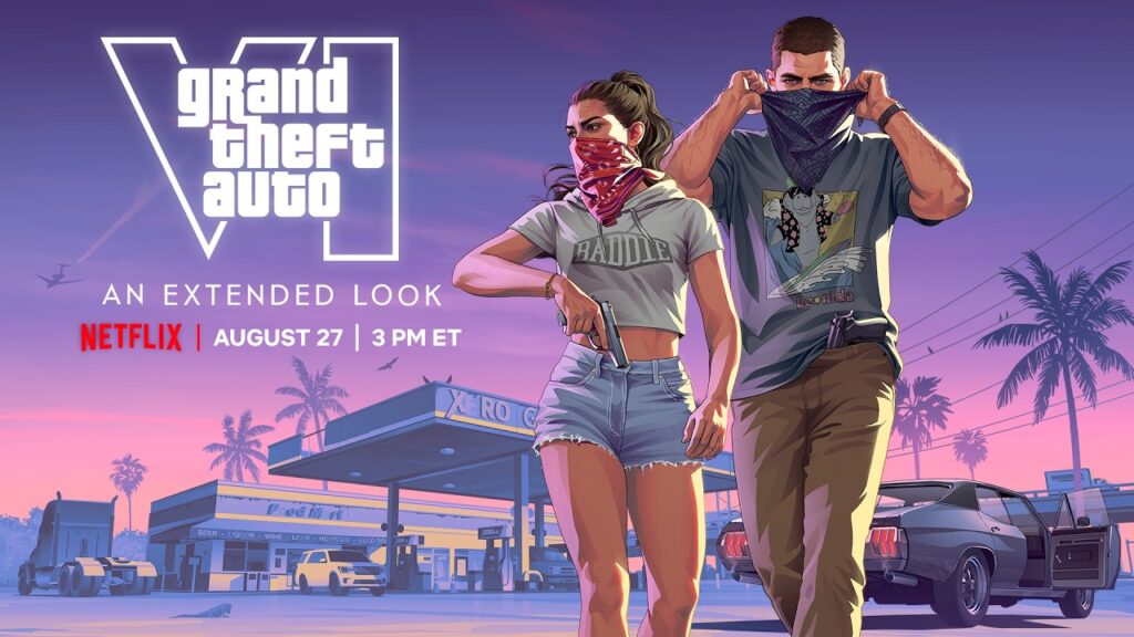 GTA VI Netflix: prévia estendida estreia seis horas antes do YouTube em 27 de agosto.