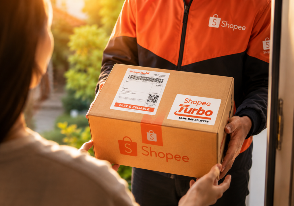 Shopee Turbo promete te entregar a encomenda em 4 horas 1 Shopee Turbo estreia com entregas em até quatro horas na Grande São Paulo e conecta consumidores a mais de 4 mil lojas parceiras.