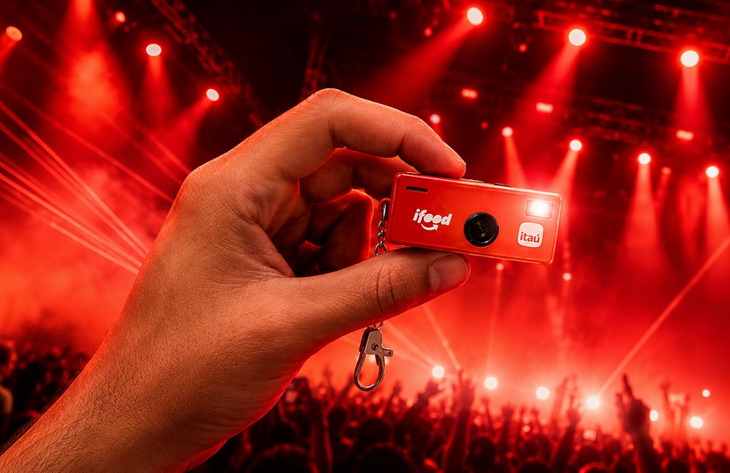 Principais Brindes e Stands do Rock in Rio 2026 20 brinde mini camera ifood itau rock in rio 2026 1080x700 1