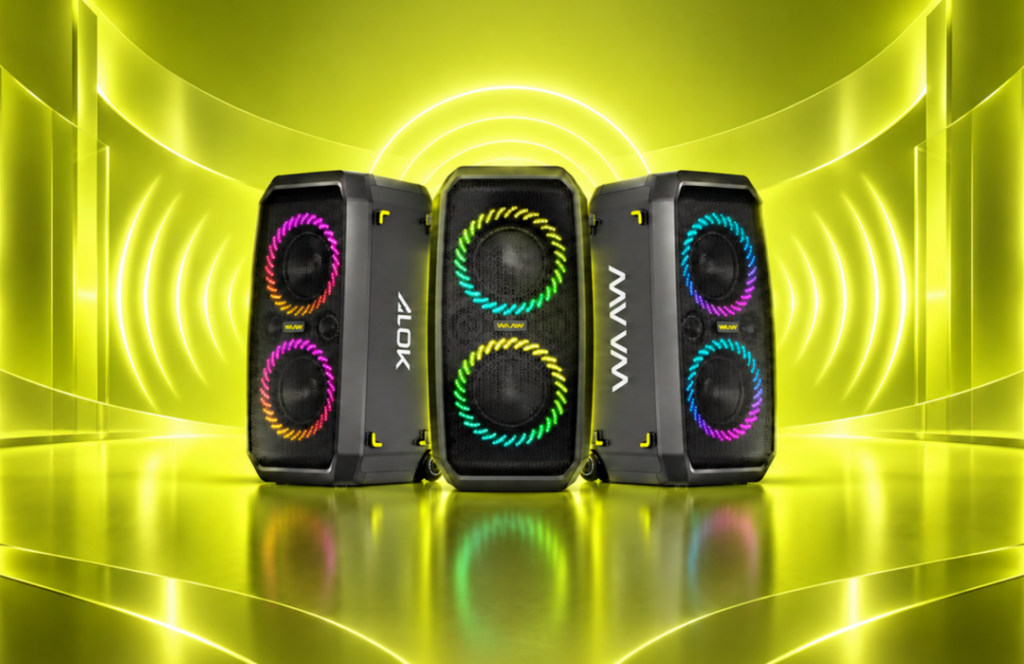 WAAW by Alok lança BEAT 3000 com 10 horas de autonomia para festas caixas waav 1080x700 v2