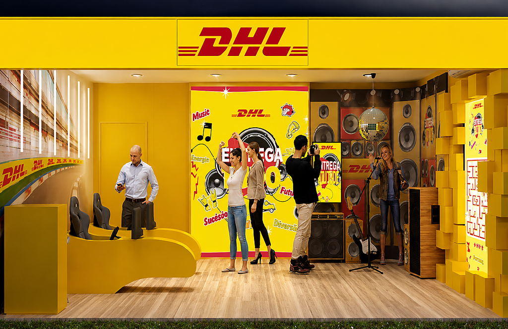Principais Brindes e Stands do Rock in Rio 2026 39 stand dhl rock in rio 2026 1080x700 1